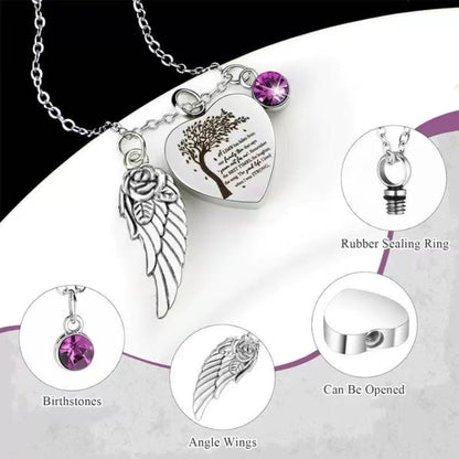 Pet Cremation Jewelry & Mini Keepsake Urn (Choose Style) – Purple Memorial Urn Pendant Necklace or Mini Urn, Screw-Top, Leak-Resistant, for Ashes & Fur