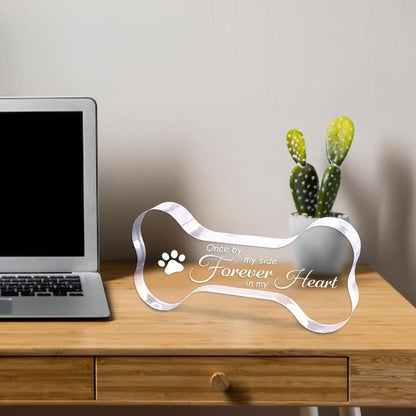Acrylic Paw & Bone Design for Dog Lovers