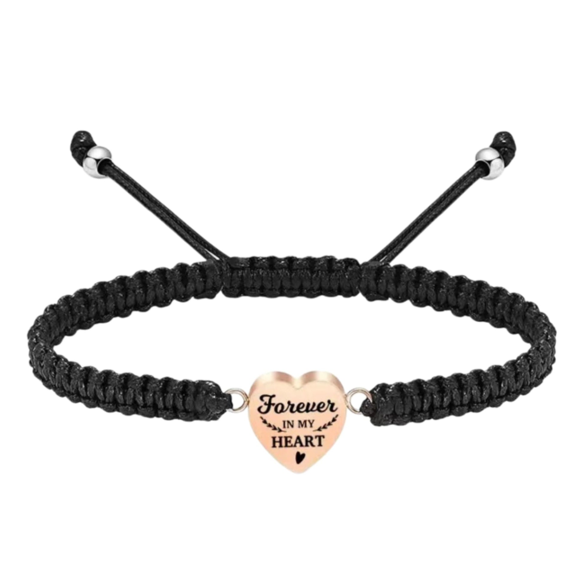 black cord bracelet