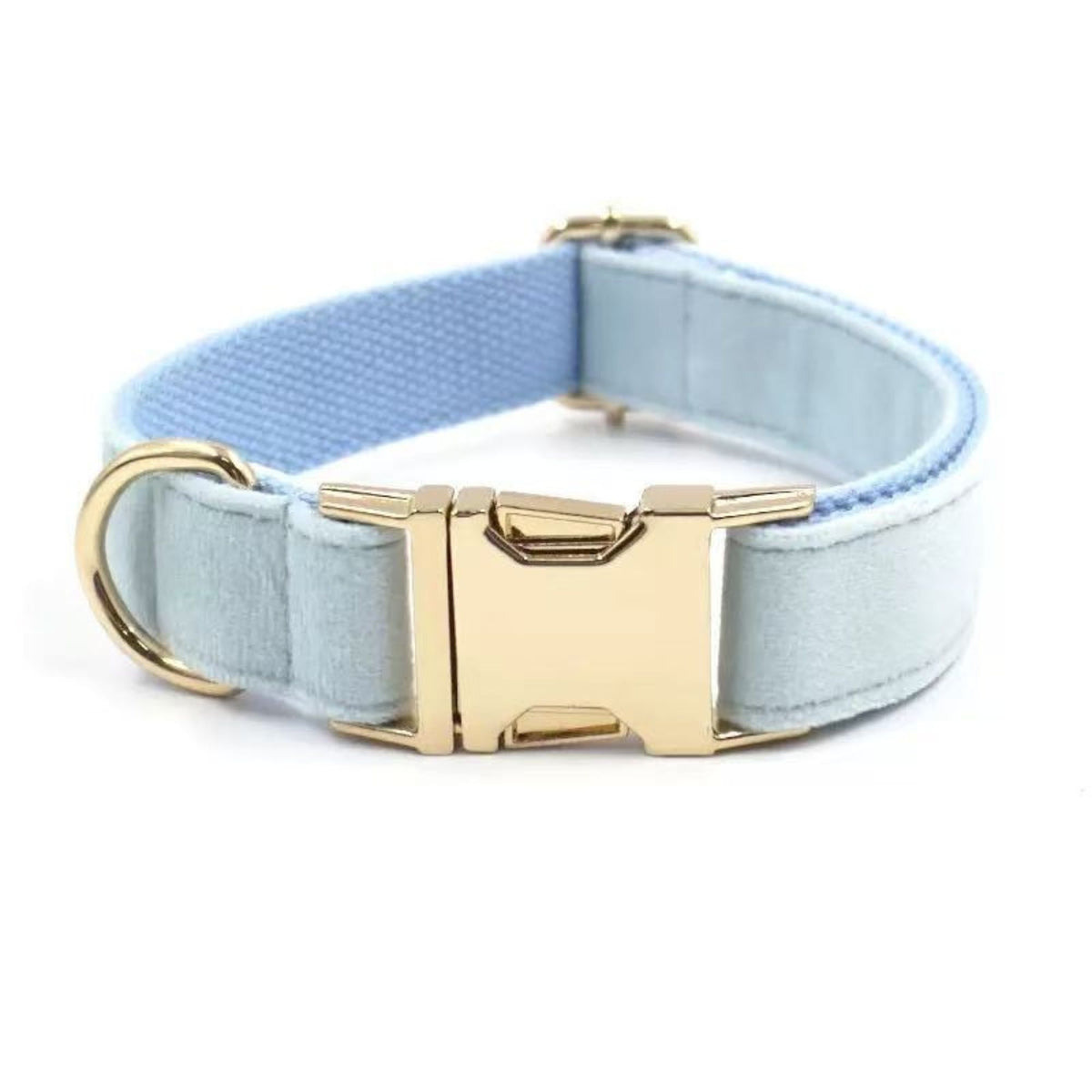 Personalized Velvet Dog Collar with Engraved Name & Phone Number